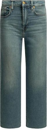 7 For All Mankind Vaqueros Anchos Acortados - Jeans - Mujer - Azul - W27
