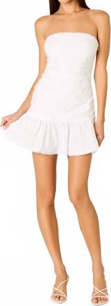 Nia Nino Strapless Mini Dress In White
