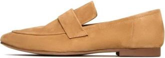 Cesare Gaspari Suede Penny Loafers - Beige - Dames - Loafers - Beige - 41 EU - Su&egrave;de - Schoenen