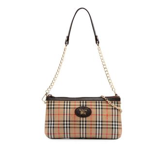 Burberry Pre-owned Burberry Haymarket Check Canvas Crossbody Ladies LKGWP7M027R19GOO