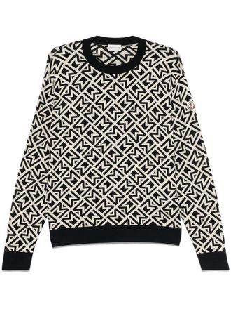 Moncler Trui met monogram - Blauw