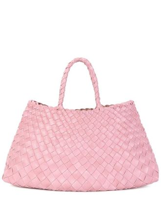 Tiffany & Fred Woven Leather Top Handle Bag