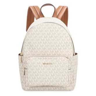 Michael Kors Backpacks, female, Beige, Size: ONE SIZE Tanner Medium Signature Logo Backpack