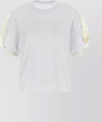 sacai pocket detail crew neck t-shirt