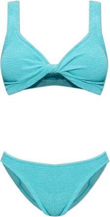 Hunza G Badmode, Dames, Blauw, ONE Size, Tweed, Coverage Juno Bikini