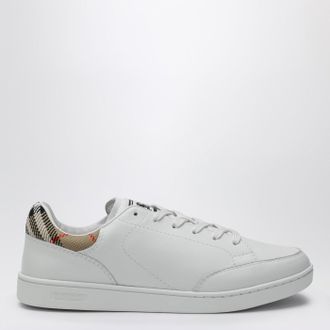 Burberry Sneakers Set in pelle bianca e Check