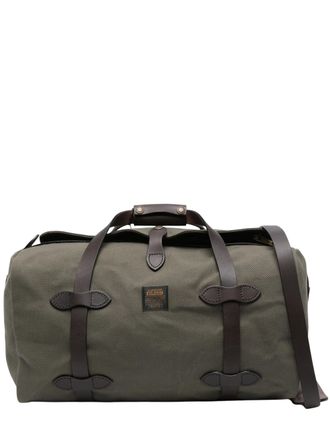 Filson Compact Rugged Twill Duffle With Leather Accents