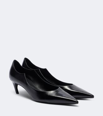 Khaite Valerie leather pumps