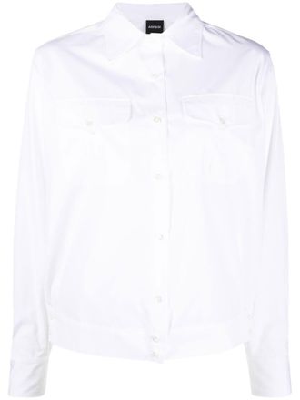 Aspesi long-sleeved cotton shirt - women - Cotton - 42 - White