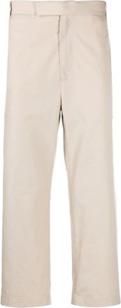 Thom Browne Beige Straight Leg Trousers