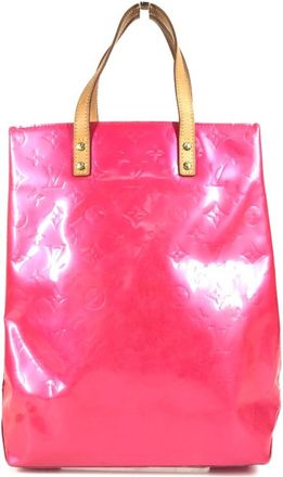 Louis Vuitton Fuchsia Pink Pink Monogram Vernis Handbag Tote Bag (Pre-Owned)