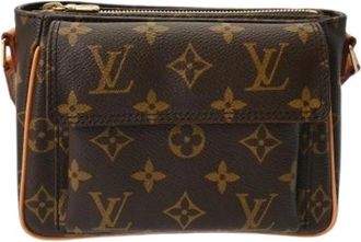 Louis Vuitton Pre-owned Cross Body Bags, female, Brown, Size: ONE SIZE Pre-owned Canvas Cross Body Bag