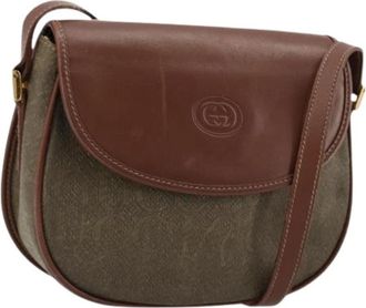 Gucci Pre-owned Vintage Schoudertas - Dames - Vintage Schoudertas - Bruin - ONE Size - Leer - Vintage
