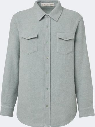 God's True Cashmere Camicia in cashmere con smeraldi