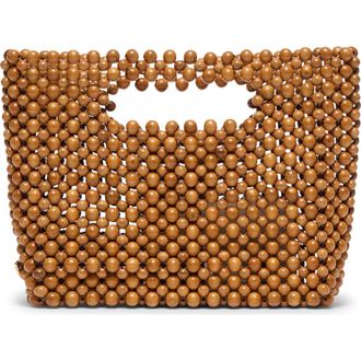 Dolce Vita Linzy Faux Pearl Convertible Crossbody Bag in Natural at Nordstrom