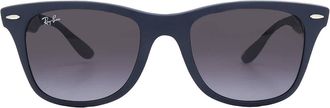 Ray-Ban Ray Ban Wayfarer Liteforce Grey Gradient Square Unisex Sunglasses RB4195 63318G 52