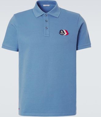 Moncler Logo cotton pique polo shirt