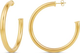 SHYMI Tube Hoop Earrings - 14K Gold Filled, Lightweight, Day to Night