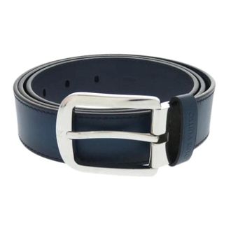 Louis Vuitton Pre-owned Standard riem - Heren - Pre-owned - Blauw - Maat: ONE Size Leer