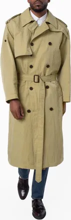 Emporio Armani Double-Breasted Trench Coat, Brand Size 48 (US Size 38)