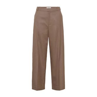 Gestuz Pantal&oacute;n recto Paula - Trousers - Mujer - Marr&oacute;n - XL