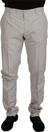 Dolce & Gabbana Chinos - Heren - Chinos - Wit - 2XL - Polyester - Broeken