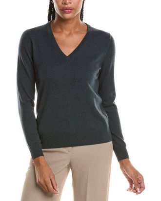 N.Peal N. PEAL Phoebe V-Neck 100% Cashmere Sweater