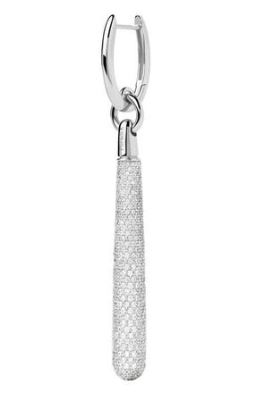 PD Paola Pavé Supreme Jupiter Single Hoop in Silver at Nordstrom