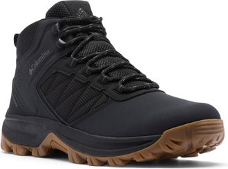 Columbia mens Transverse Hike Waterproof, Black/Black, 10.5 Wide
