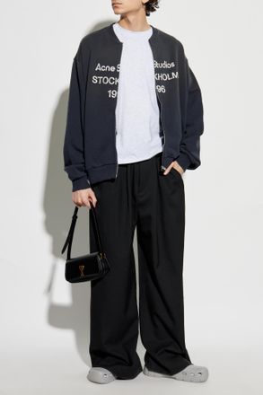 Acne Studios Sweatshirt With Logo, Mens, Grey