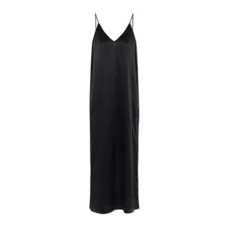 Lisa Yang Maxi Dresses, female, Black, Size: 2XS Silk camisole dress