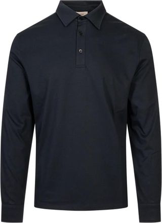 Agnona Tops, Heren, Blauw, L, Polo Shirts