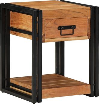 vidaXL Vidaxl - Bedside Cabinet 2 pcs Brown 40 x 40 x 50 cm Solid acacia wood