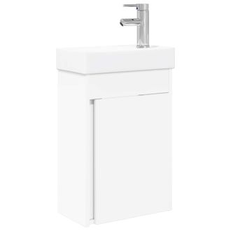 vidaXL M&oacute;dulo De Ba&ntilde;o Con Grifer&iacute;a Blanco 40,5 X 22,5 X 62 Cm Vidaxl