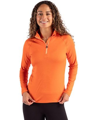 Cutter & Buck Coastline Epic Comfort Recycled Womens Quarter Zip