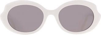 Loewe Smoke Oval Ladies Sunglasses LW40147I 25A 54