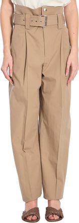 Bottega Veneta Beige Carrot Pleated Pants