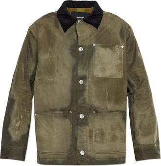 Zadig&Voltaire Vintage-effect Jas - Heren - Zomerjassen - Groen - S - Katoen - Jassen
