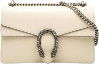 Gucci Pre-owned Dionysus Schoudertas - Dames - Vintage Schoudertas - Wit - ONE Size - Leer - Vintage