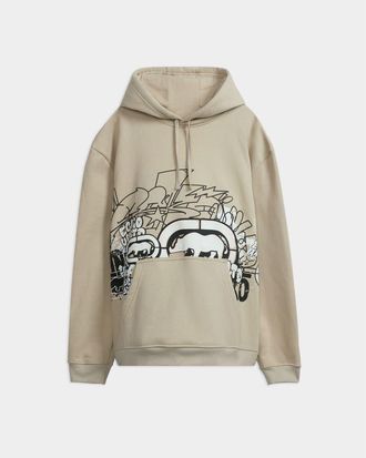 Ecko Graffiti Across the City Hoodie in Beige at Nordstrom, Size X-Large