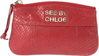 Chlo&eacute; Pre-owned Portafoglio Piccolo in Pelle Rosso Oro - - Pre-owned - Donna - Rosso - ONE SIZE