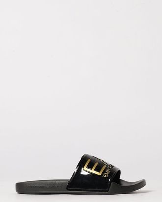 Emporio Armani Sliders EA7 in gomma con stampa logo
