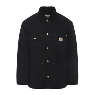 Carhartt Work in Progress OG Chore Coat - Heren - Zomerjassen - Zwart - M - Katoen - Jassen