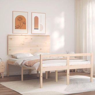 vidaXL Vidaxl - Cama Para Personas Mayores Con Cabecero Madera Maciza 140x200cm