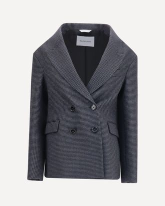 Balenciaga Double-breasted wool Blazer Female 38
