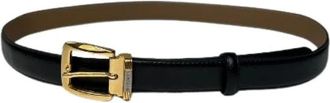 Givenchy Pre-owned Slim Leren Riem - Dames - Vintage Accessoires - Zwart - ONE Size - Leer - Vintage