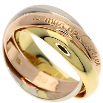 Cartier Yellow Gold (18K) Pink Gold (18K) White Gold (18K) Band Ring (Pre-Owned)