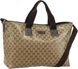 Gucci Pre-owned Vintage Tote Bag - Dames - Vintage Shopper - Bruin - ONE Size - Leer - Vintage
