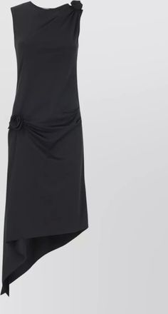 Coperni asymmetric sleeveless midi dress
