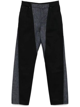 MUGLER Jeans dritti bicolore - Blu